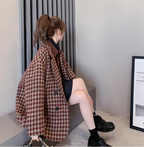 British Plaid Double-faced Cashmere Coat for Women