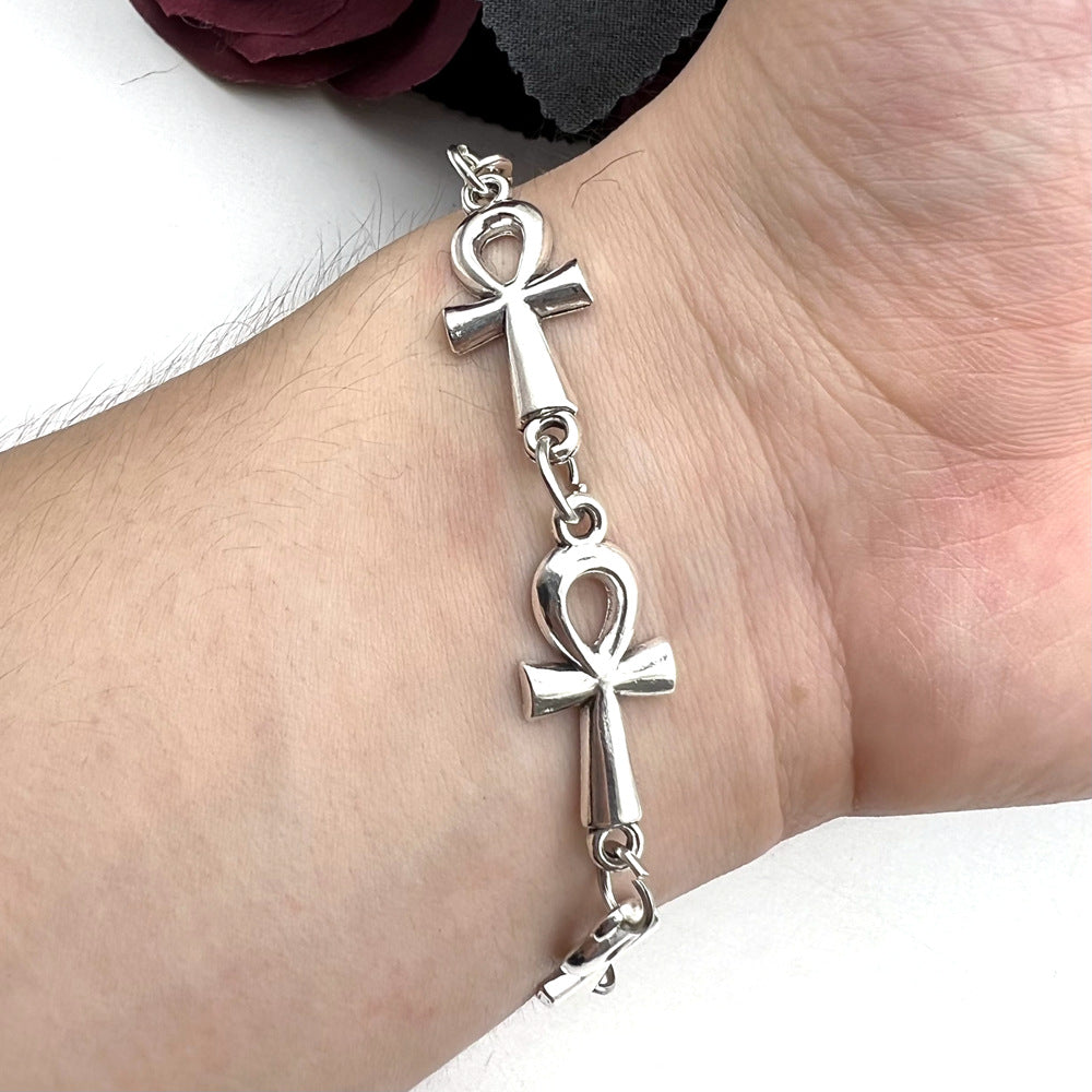 Gothic Vampire Cross Bracelet