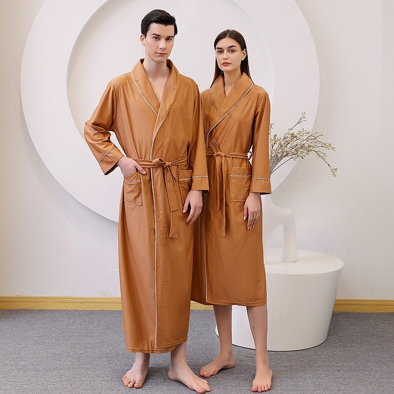 Thin Satin Quick-Dry Couple Nightgown