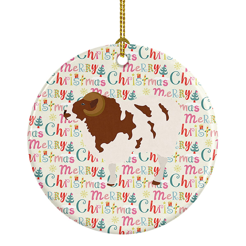 Jacob Sheep Christmas Ceramic Ornament