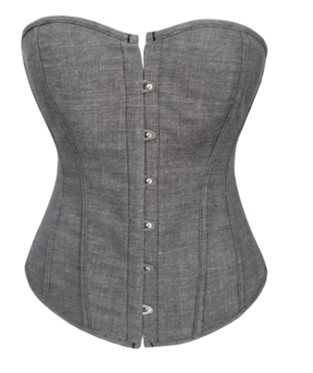 Factory Direct Denim Corset with Print Design