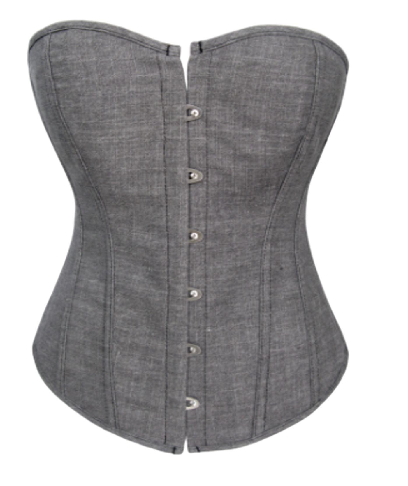 Factory Direct Denim Corset with Print Design