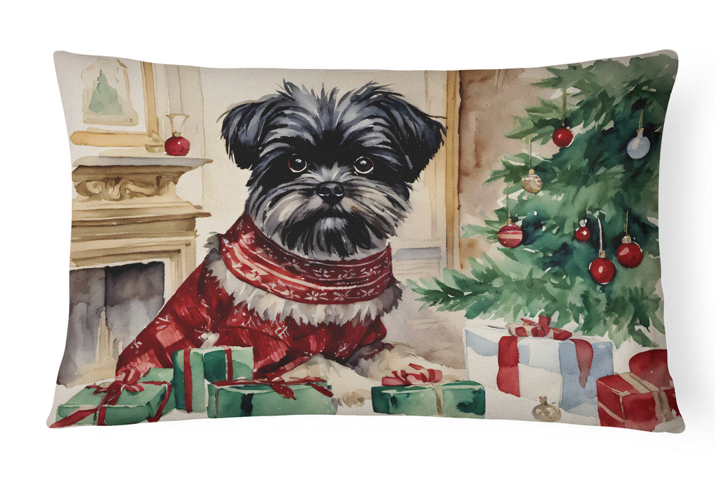Affenpinscher Christmas Throw Pillow