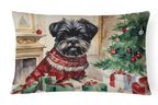 Affenpinscher Christmas Throw Pillow