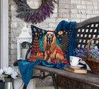 Afghan Hound Christmas Throw Pillow