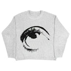 Punk Hip Hop Style Round Neck V-neck Sweater