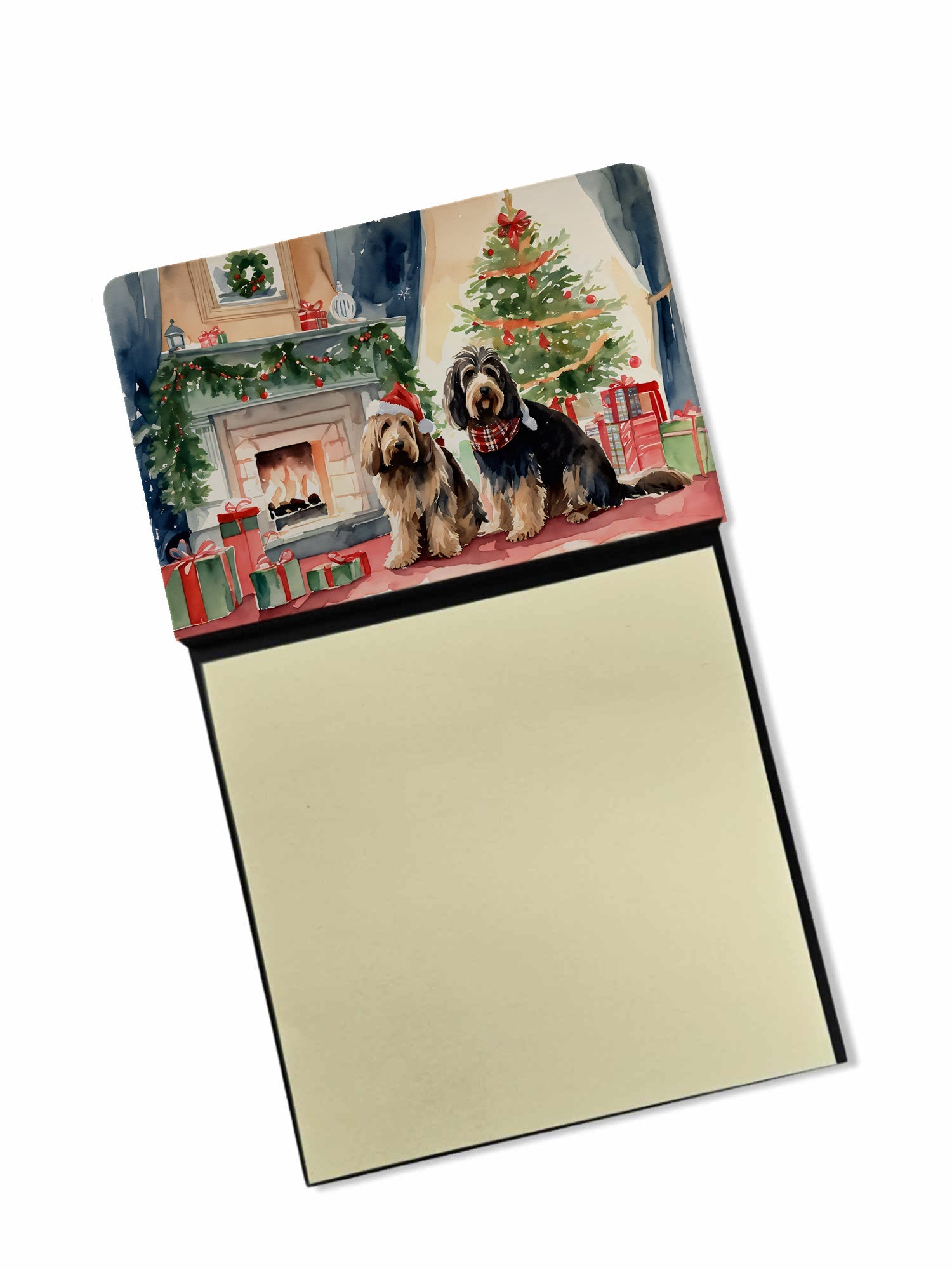 Otterhound Cozy Christmas Sticky Note Holder