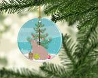 Don Sphynx Cat Christmas Ceramic Ornament