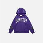 Harajuku Y2K Star Letters Hooded Zip-Up Sweatshirt | Streetwear