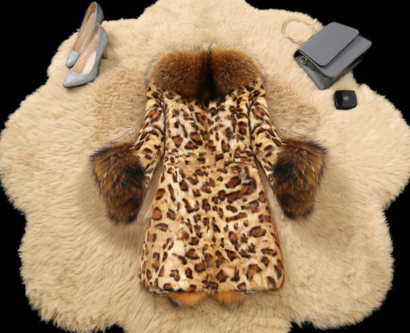 Leopard Print Cotton Coat for Girls
