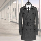 Plus Size Men's Cashmere Coat for Autumn & Winter