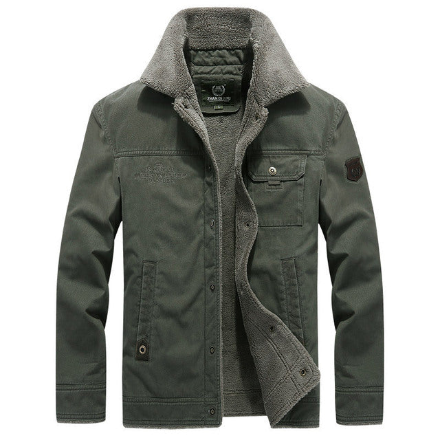 2024 Men's Cotton Padded Winter Parka Jacket