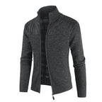 Men's Fleece-lined Thick Cardigan Sweater