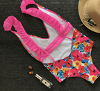 One-Piece Swimsuit, Sexy Women's Solid Color Bikini