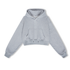 High Street Women's Short Hooded Plush Sweater