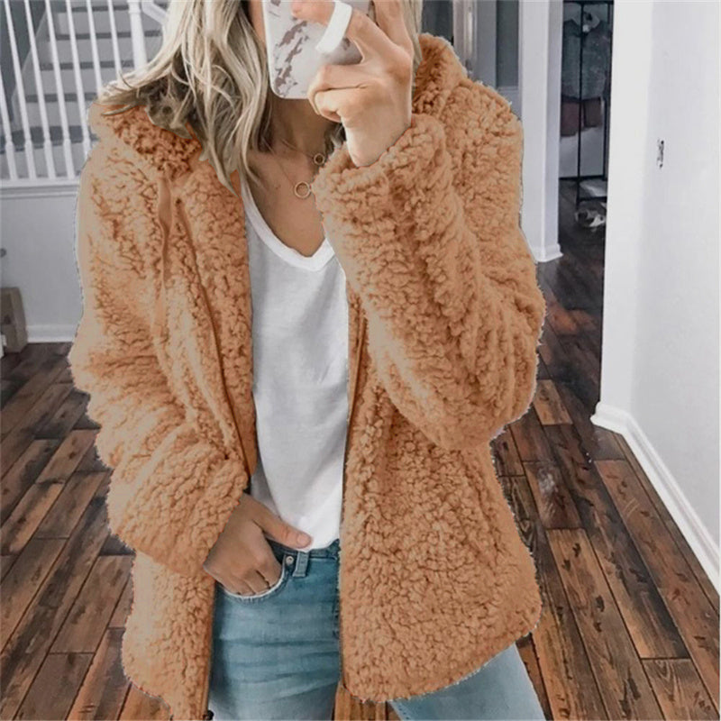 Women's Plus Size Fleece Hoodie Cardigan for Winter | Streetwear