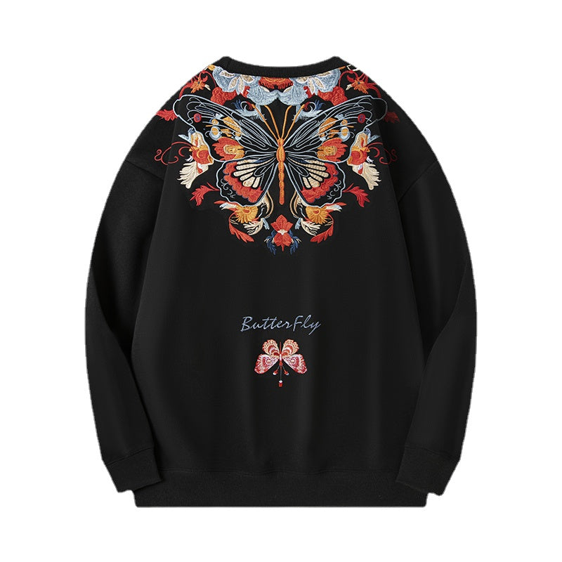 Autumn Chinese Style Zhuangzi Dream Butterfly Sweatshirt | Streetwear
