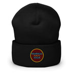 Tropical Maroon Beanie | Embroidered Cap