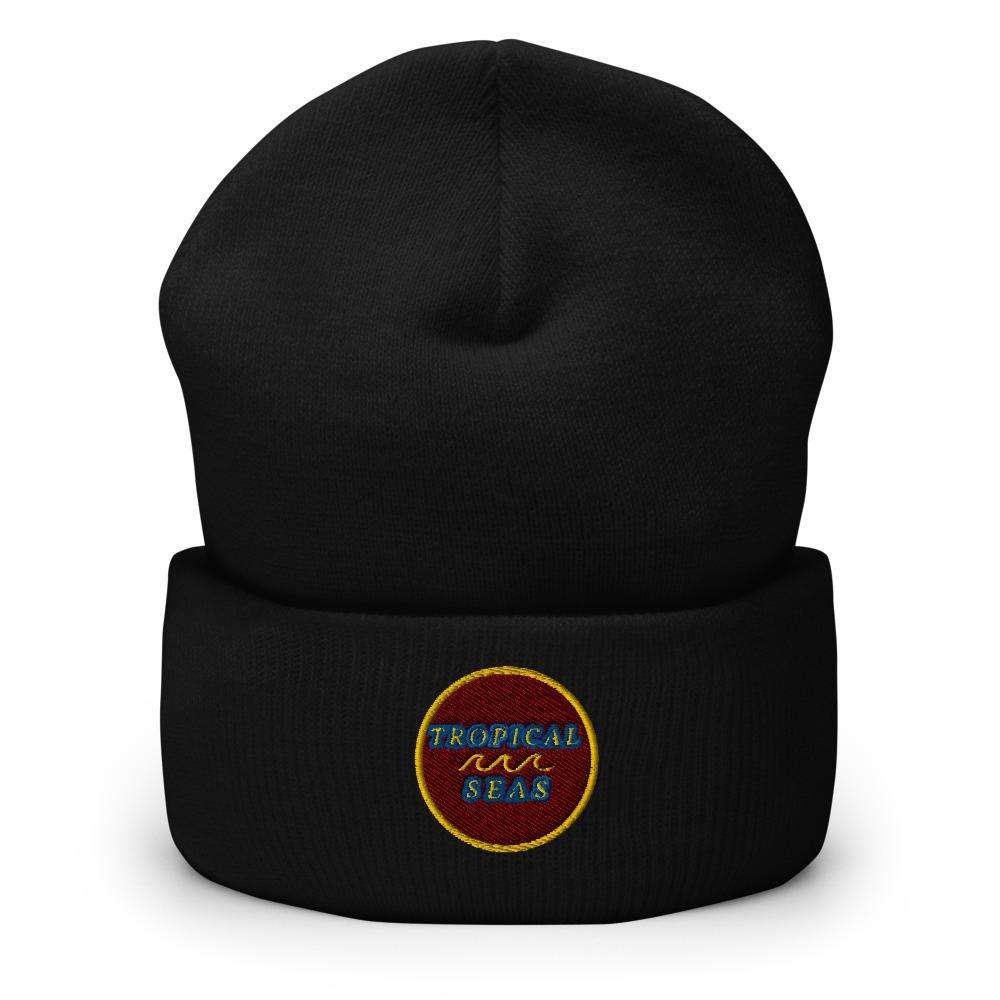 Tropical Maroon Beanie | Embroidered Cap