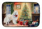 Samoyed Cozy Christmas Dish Drying Mat