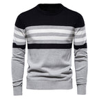 Men's Cotton Striped Pullover Sweater - Plus Size 5XL | Streetwear