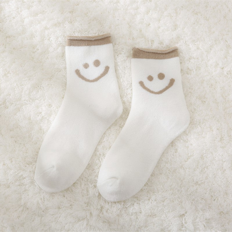 Thick Fleece-lined Women's Mid-calf Loose Socks