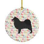 Swedish Lapphund Merry Christmas Ceramic Ornament