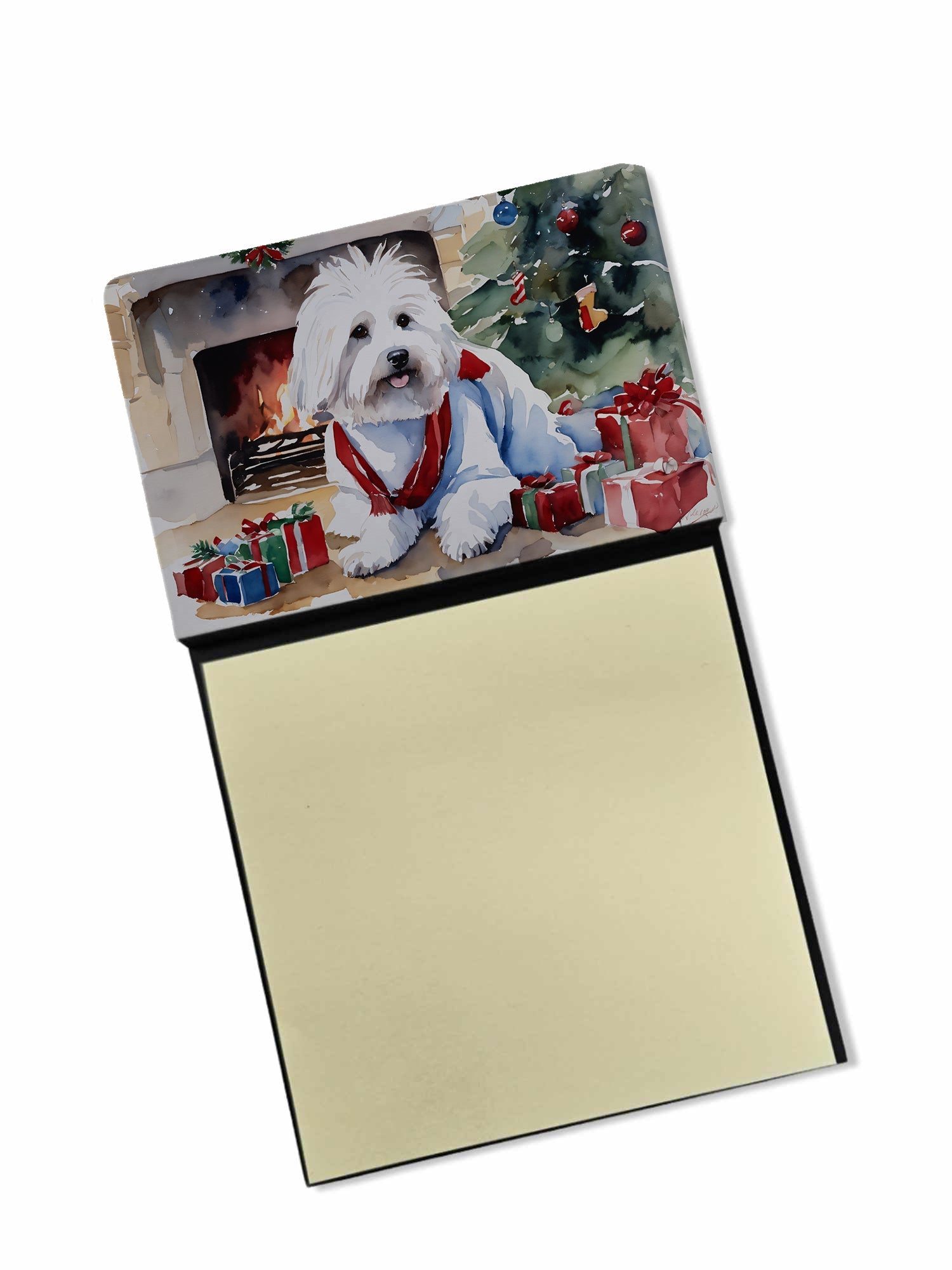 Coton De Tulear Cozy Christmas Sticky Note Holder