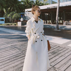 British Style Slimming Knee-Length Loose Coat