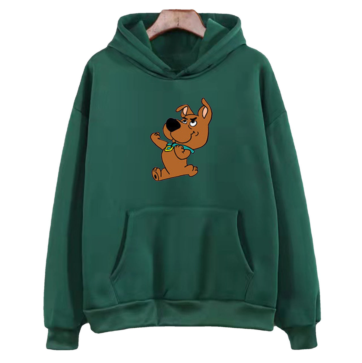 Printed Versatile Loose Thin Casual Hooded Sweater