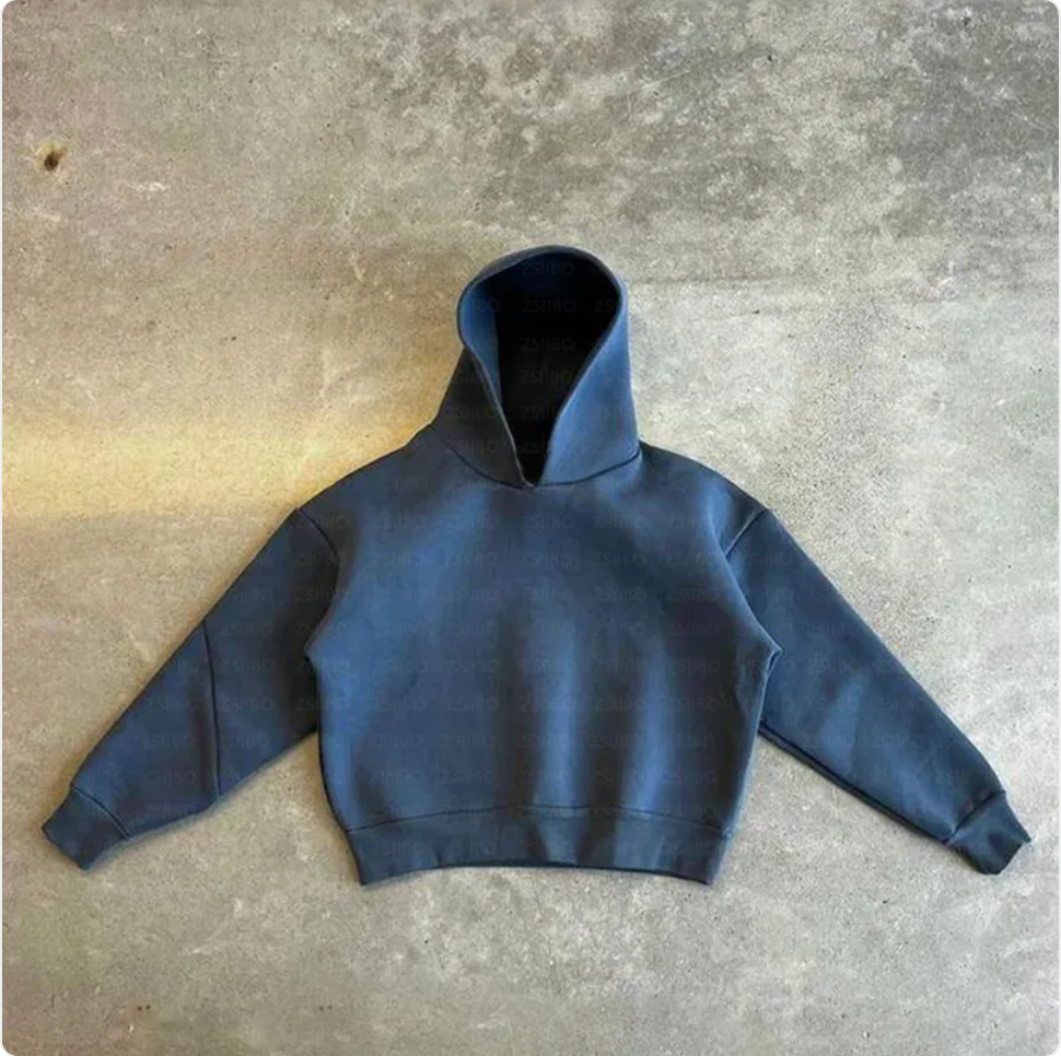 Casual Solid Color Hoodie & Sweatpants Set for Couples | Streetwear