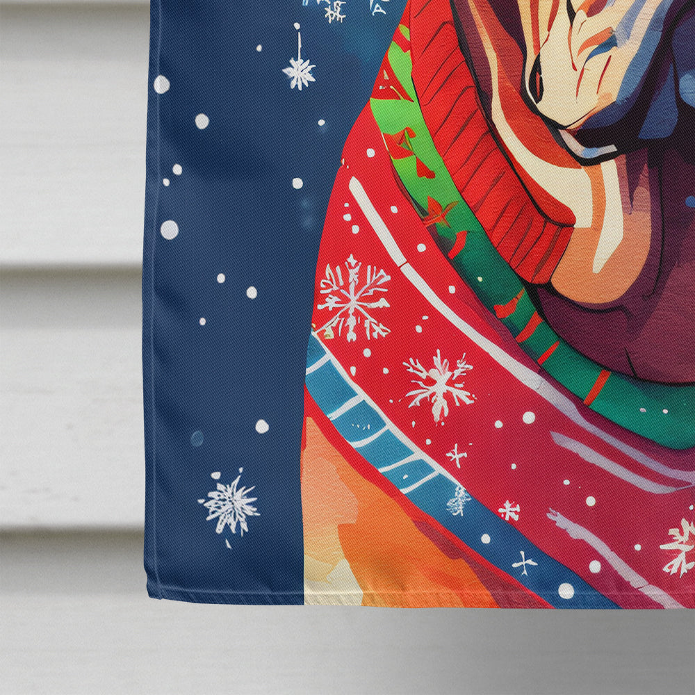 Dogue de Bordeaux Christmas House Flag