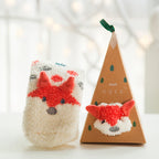 Half Fleece Christmas Socks for Women