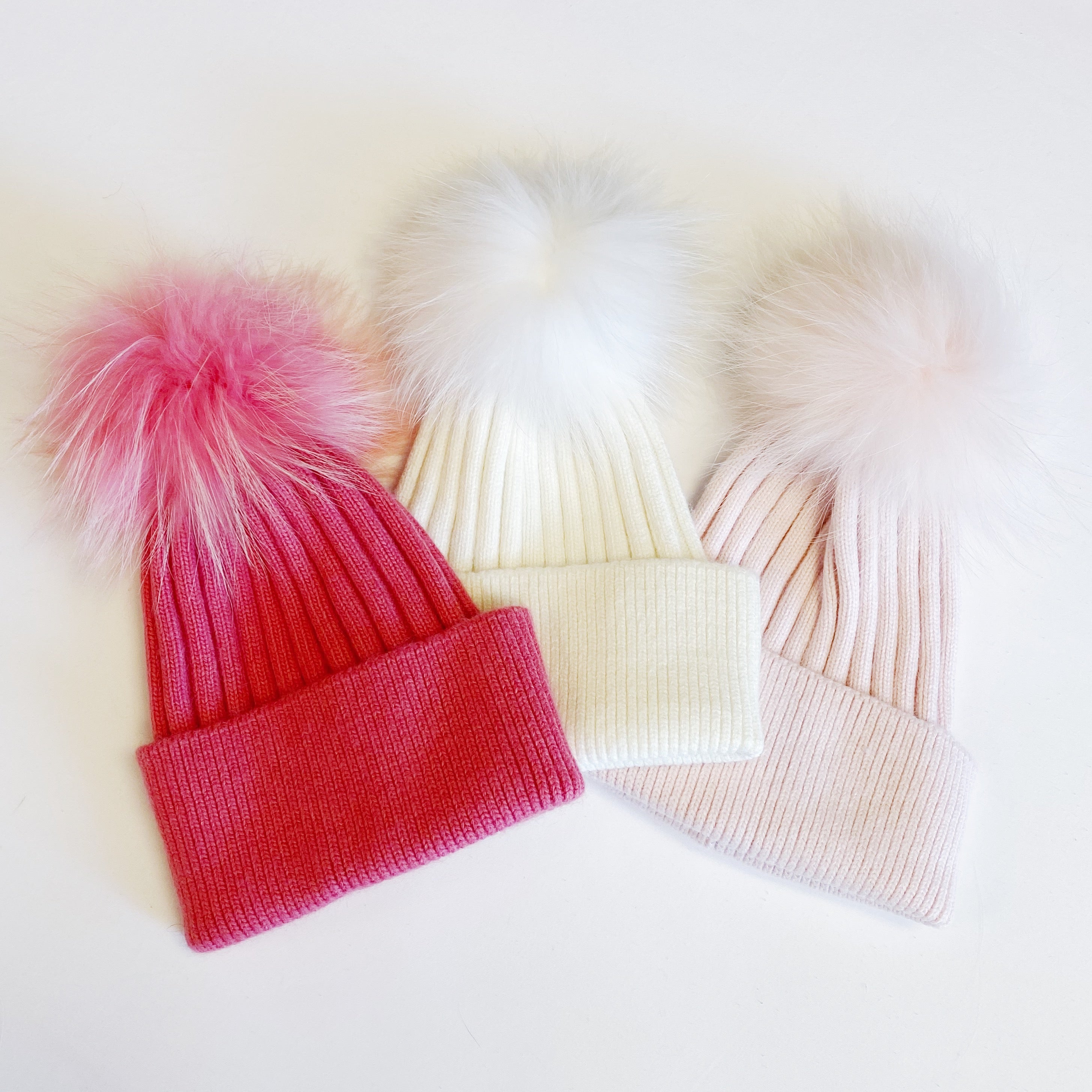 Pure Angora Fur Luxe Beanie | Embroidered Cap