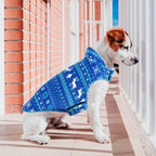 Double-Sided Christmas Polar Fleece Dog Jacket