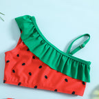 New Girls' Cute One-Piece Bikini Set for Swimming