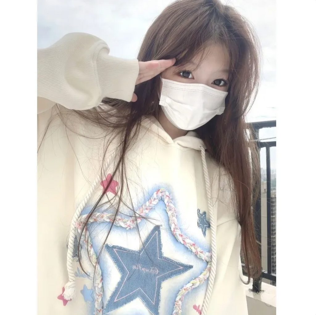 XINGX Embroidered Hooded Sweater