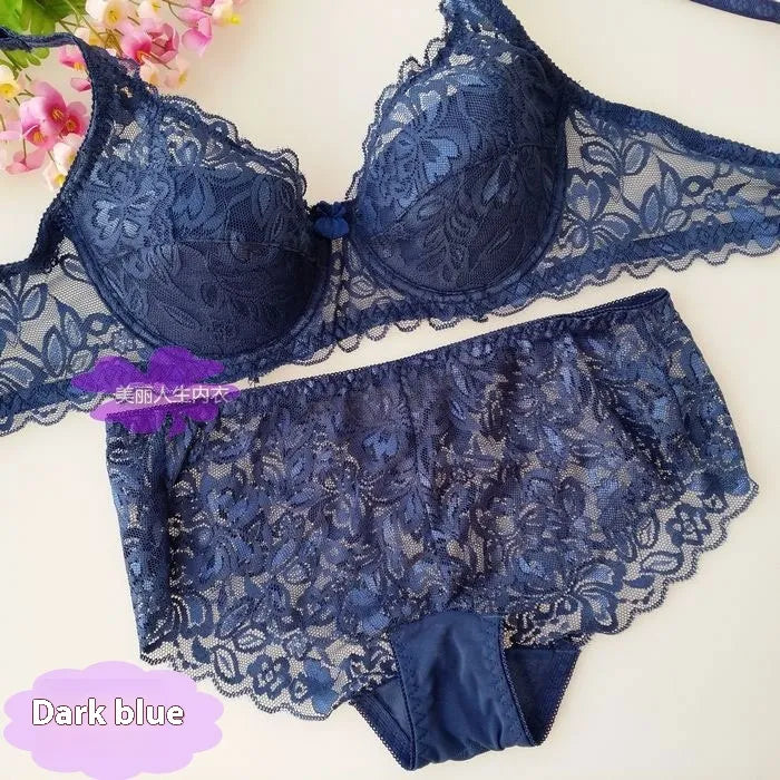 Breathable Lace Push Up Bra Set