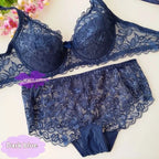 Breathable Lace Push Up Bra Set