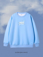 Embroidered Heavyweight Cotton Round Neck Hoodie | Streetwear