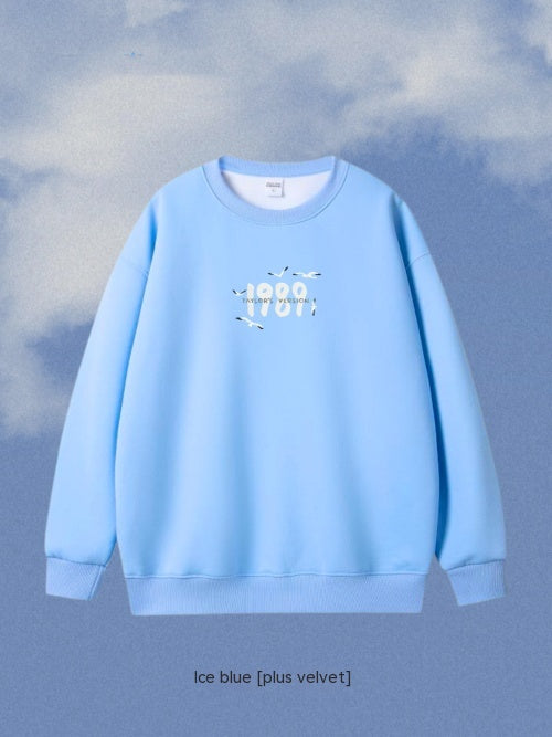 Embroidered Heavyweight Cotton Round Neck Hoodie | Streetwear