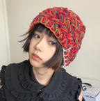 Compact Colorful Wool Hat | Embroidered Cap