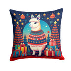 Llama Christmas Throw Pillow