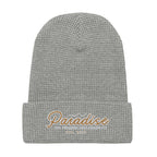 Premium Paradise Waffle Beanie | Embroidered Cap