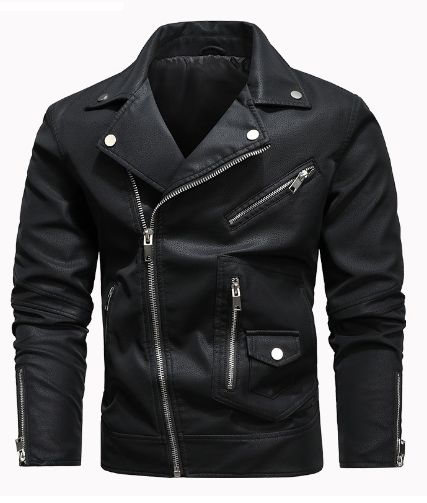 Men's Winter Leather Biker Jacket 2022