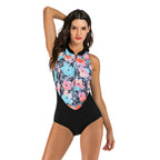 Onihua Sleeveless One-Piece Surfing Swimsuit