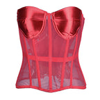 P3202 Breathable Mesh Sheer Fishbone Corset