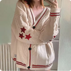 Solid Color Long Sleeve Cardigan for Women