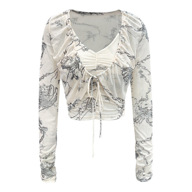 Breathable Mesh Yoga Set with Long Sleeve Coat & Bra