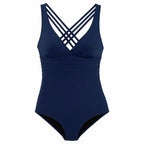 Deep V Back Cross Women's One Piece Swimsuit